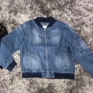 Gymboree denim bomber jacket